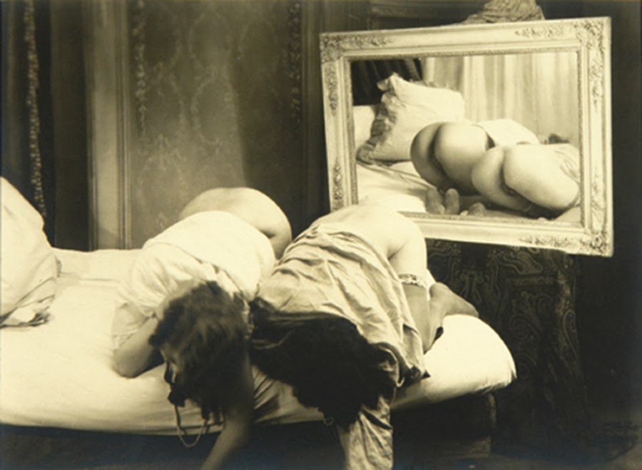 Grundworth - Two Nudes c1920s Gelatin silver medium postcard.