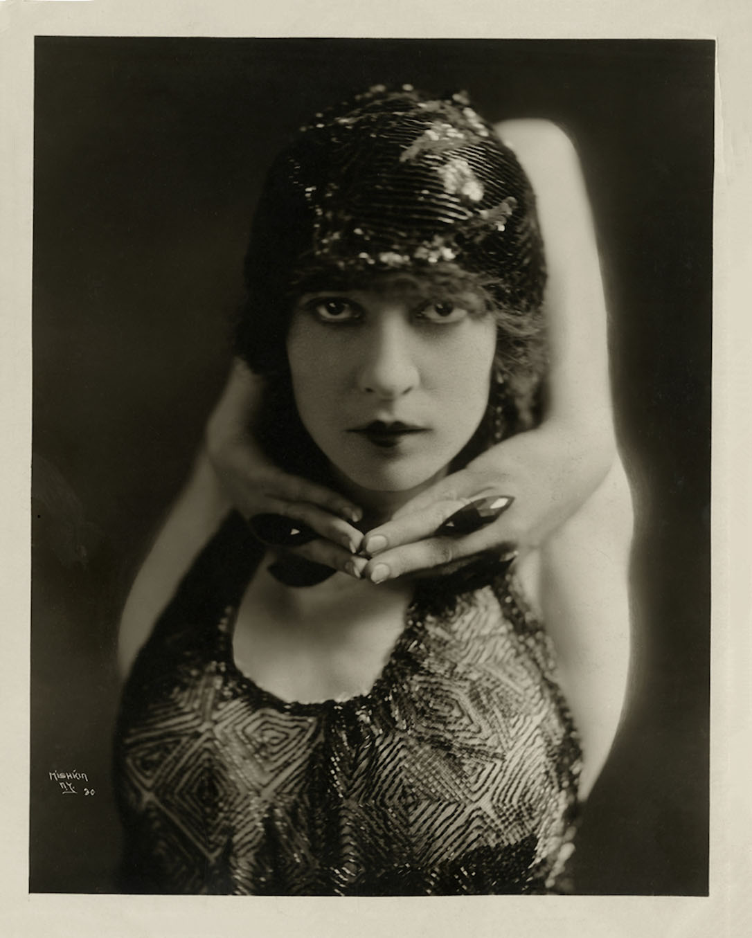 Herman Mishkin- portrait of the Contortionist and Egyptian Dancer, Kyra, at the theathtre Winter Garden, 1920