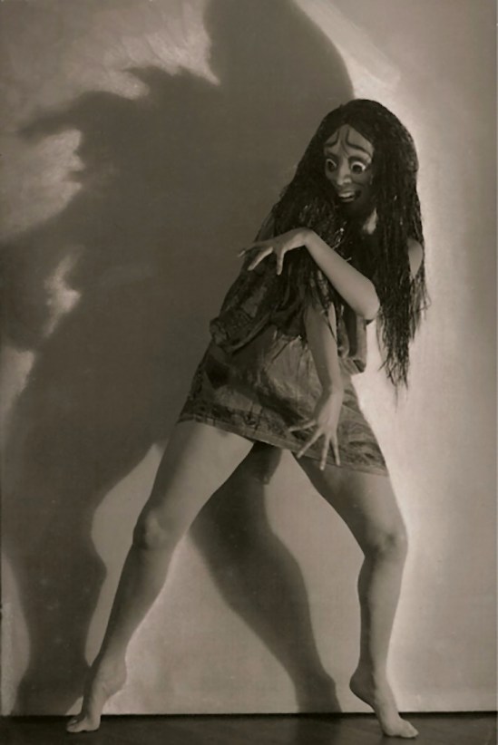 Rudolf Koppitz- Hedy Pfundmayr with Elektra-mask. About 1928. Silver gelatin print